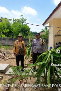 Pekarangan Produktif Didorong Jadi Penopang Ketahanan Pangan, Aipda Fadely Ajak Warga Kedondong Raye Dukung P2B