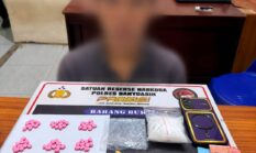 Satresnarkoba Polres Banyuasin Amankan Pria Bawa 101 Gram Sabu dan 70 Butir Ekstasi